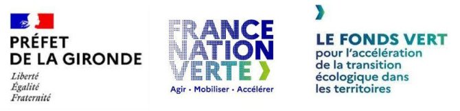 Logos ZFE - Préfet de la Gironde - France Nation Verte - Le Fonds Vert